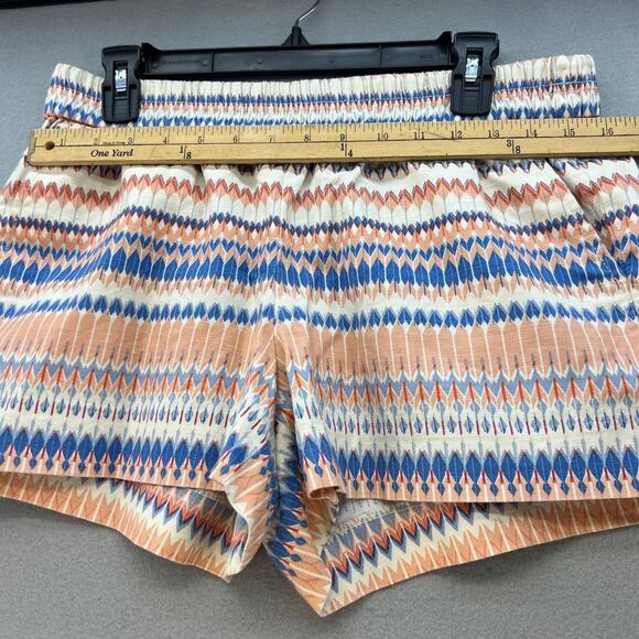 J. Crew Women's Shorts Size 10 Linen Blend Geometric Print Preppy - Picture 2 of 11